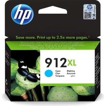 HP 912XL originální inkoustová kazeta azurová 3YL81AE