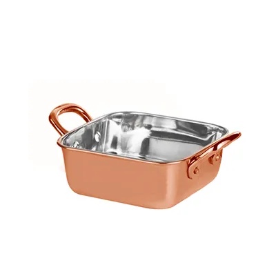 Horecano Ростер квадратен с медно покритие 11.50cm x 4.75cm - 400 ml(SG-89348(A) (0184117)