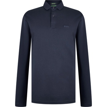 Image 1 of Boss Блуза с яка Boss Men's Pirol Long-Sleeve Polo Shirt Timeless Design - Dark Blue 402