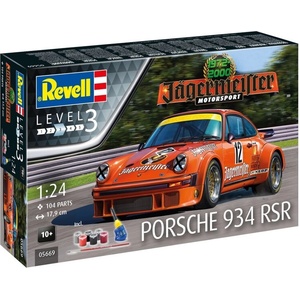 Revell Комплект сглобяем модел, Revell, Porsche 911, Jägermeister Motor Sport 50th Anniversary, 104 части (R05669)