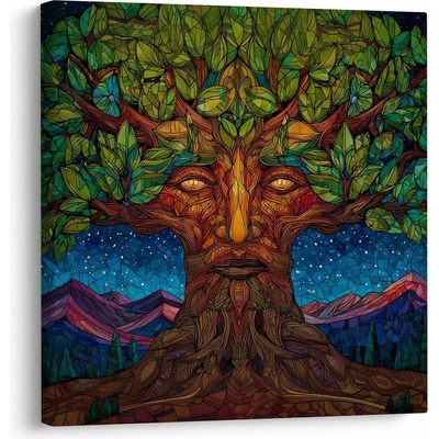 Obraz strom života pod hvězdami - 50x50