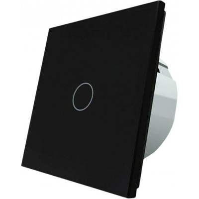 WELAIK Skleněný dotykový stmívač PUSH DIM - černý GLASS-PUSH-DIM-BL