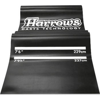 Pryžový koberec před terč Harrows Rubber Mat 300×65cm černý