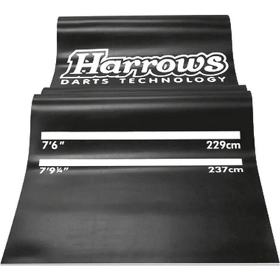 Pryžový koberec před terč Harrows Rubber Mat 300×65cm černý