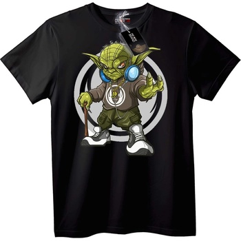 NOONEBRAND Тениска Yoda Градски Стил - S, Black