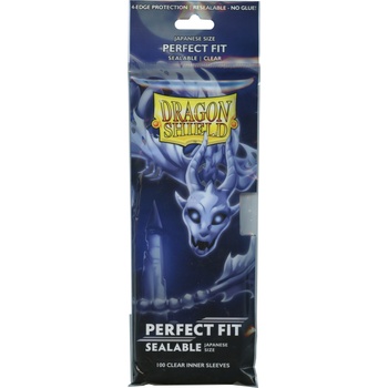 Dragon Shield Протектори за карти Dragon Shield Perfect Fit Sealable Sleeves - Small Clear (100 бр. )