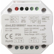 T-LED Stmívač dimLED TRIAK PR ACT240W 069007