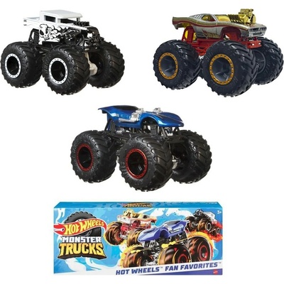 Mattel Hot Wheels Monster Trucks 3 pack auta Fan Favorites HNT78