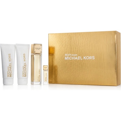 Michael Kors Sexy Amber комплект за жени Eau de Parfum 100 ml + Парфюмна вода миниатюра 5 ml + Душ г