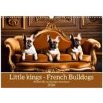 Calvendo Little kings - French Bulldogs (Wall Calendar 2026 DIN A3 landscape), CALVENDO 12 Month Wall Calendar | Calvendo, Claudia Kleemann