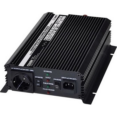 Autonabíječka 12V/10A + měnič 1200W 12/230V, UPS, STM 35909