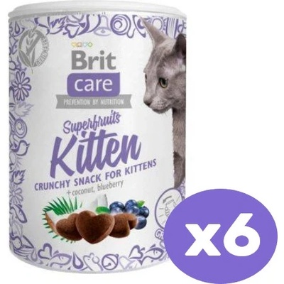 Brit Care Cat Snack Superfruits Kitten 6 x 100 g