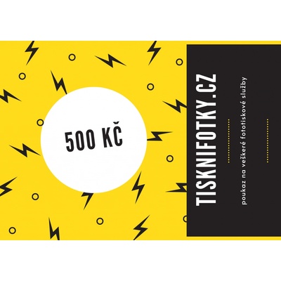 dárkový poukaz 500 Kč - tiskové služby