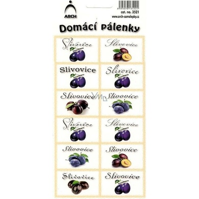 DOMÁCÍ PÁLENKY - slivovice, samolepka