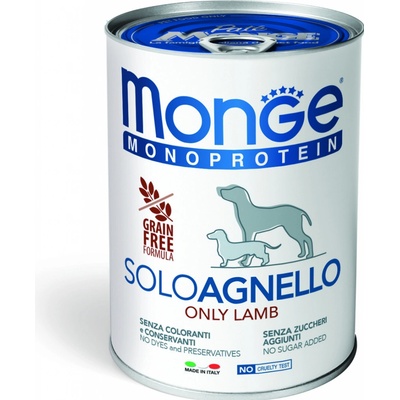 Monge Dog Monoprotein Adult paté jahňacie 400 g