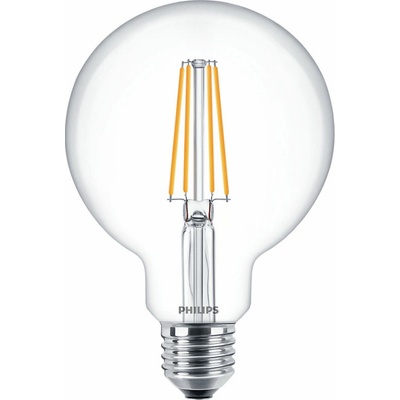 Philips LED žárovka 7W 60W E27 806lm teplá bílá Filament globe