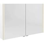 SAPHO Alix - Огледален шкаф с LED осветление 106x70x18 см, 2 врати, бял AX106-0030 (AX106-0030)
