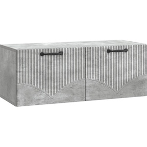 vidaXL Стенно монтиран ТВ шкаф 78, 5 x 31 x 30 cm Бетонно сиво (899058)