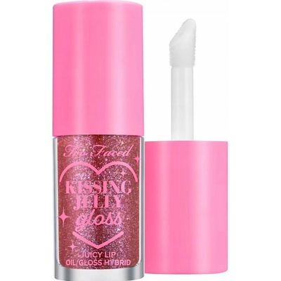 Too Faced Kissing Jelly Lip Oil Gloss olejový lesk na pery pre intenzívnu hydratáciu Grape Soda 4,5 ml