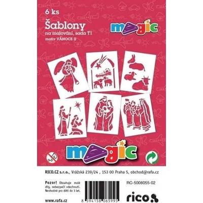 Primo Magic Papírové šablony sada T1 VÁNOCE II
