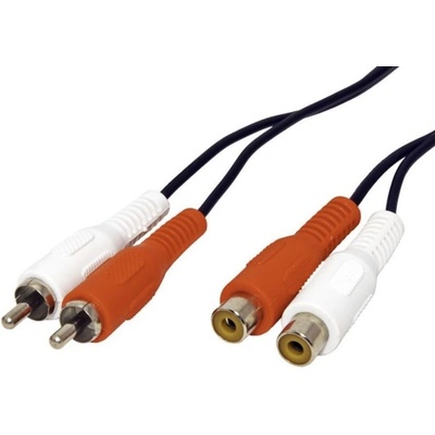 Roline Кабел Roline 11.99. 4326, от 2x RCA(м) към 2x RCA(ж), 5 m, черен (11.99.4326)