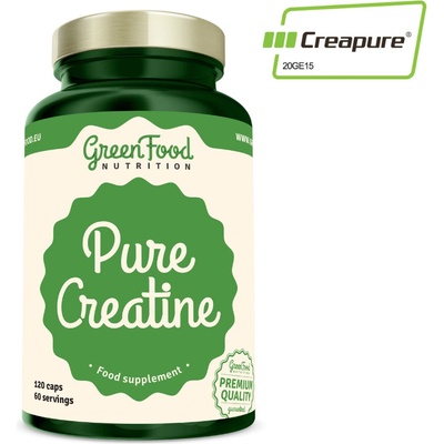 GreenFood Pure Creatine 120 kapslí