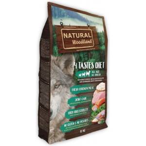 Natural Greatness Natural WoodLand 4 Tastes Diet JOINT CARE - Прясно месо от Пуйка, Пиле, Сьомга и риба Тон - храна за кучета от всички възрасти и породи с грижа за ставите - 10 кг, Испания ASM02PF10