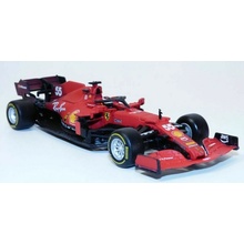 Bburago Ferrari Racing F1 SF21 55 Carlos Sainz with helmet hard case BB36828nr55 1:43