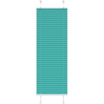 vidaXL Плисирана щора, петролно зелена, 40x150 см, ширина на плата 39, 4 см, полиестер (4015386)