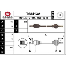 EAI Hnací hřídel EAI T68413A