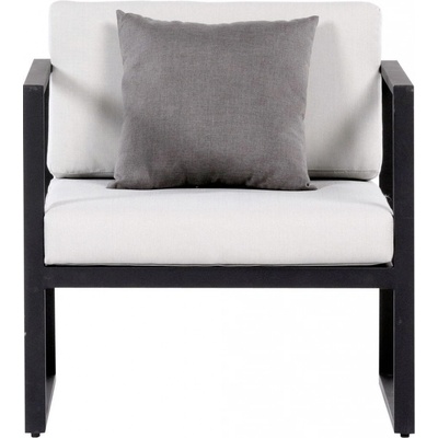Sensum Skepparholmen Lounge oceľ / textil čierna SF-019-1-BK