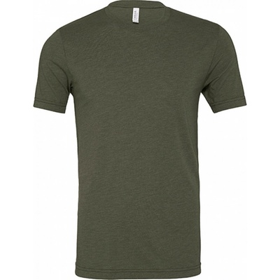 Canvas tričko trojsměsové pro melírový efekt Military Green triblend CV3413