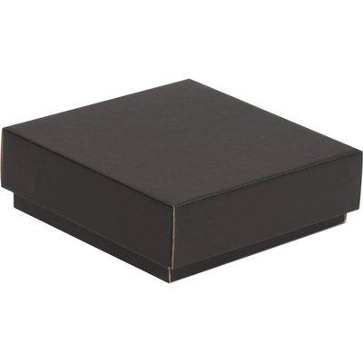 Dárková krabička s víkem 150x150x50 mm, černá