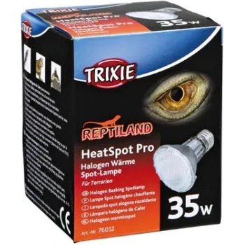 TRIXIE Heat Spot Pro - Халогенна лампа за терариум, създава топли зони, насърчава благосъстоянието и подпомага храносмилането, 35 W, 65 × 88 мм