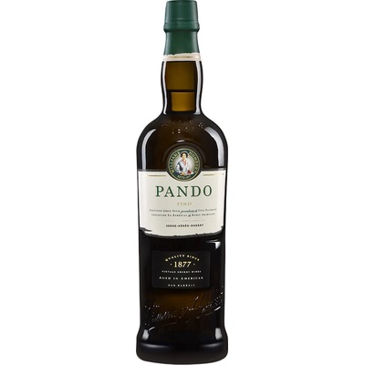 Pando Very Dry Superior Sherry suché 15% 0,75 l (čistá fľaša)