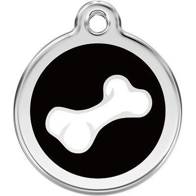 Red Dingo známka Comic Bone Black Kost Comic černá S 20 mm – Zboží Dáma