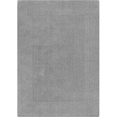Flair Rugs Tuscany Textured Wool Border Grey Marl Šedá
