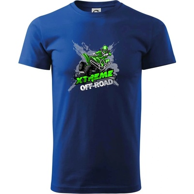 ATV štvorkolka offroad XXX tričko kráľovská modrá