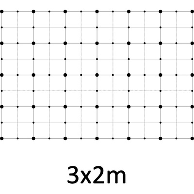 Montážna sada pre zelenú stenu - nerez, rozmer 3 x 2 m