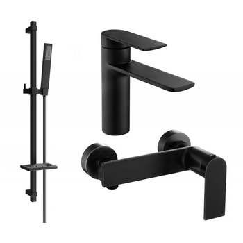 Mexen Zero DQ02 Черен душ комплект - 71104DQ02-70 (71104DQ02-70)