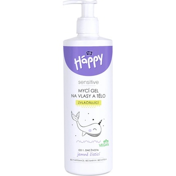 Bella Baby HAPPY Mycí gel na vlasy a tělo 400 ml