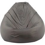 Pufrelax Пуф круша, 520л. , Nirvana Gigant - Panama Grey, Водоустойчив, Перящ се калъф, Пълнеж от Полистиролни перли (PUF-G-NGG-PEX-GRE)