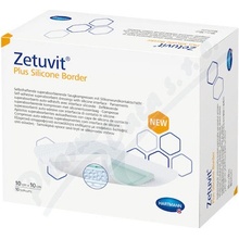 ZETUVIT PLUS SILICONE BORDER 10 X 10 CM,10 KS