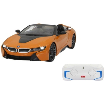 Jamara Toys Jamara BMW i8 Roadster кола с дистанционно управление, оранжев/черен, мащаб 1: 12 (405183)