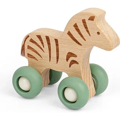 Bigjigs Toys Domáci maznáčik na kolieskach Safari Zebra