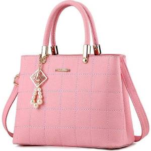 CHARON Дамска Чанта Charon Cecilia, Различни цветове, Розова (KD-38-PINK)