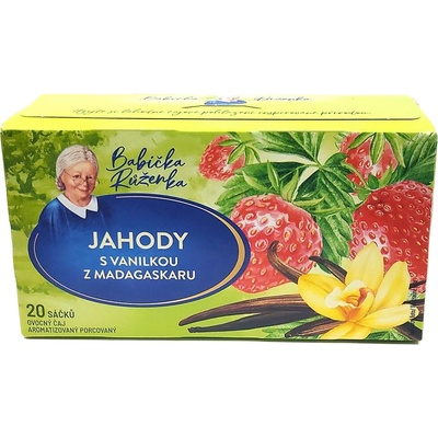 Babička Ruženka jahoda s vanilkou 20 vrecúšok