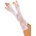 Leg Avenue Floral Net Fingerless Gloves 2034 White