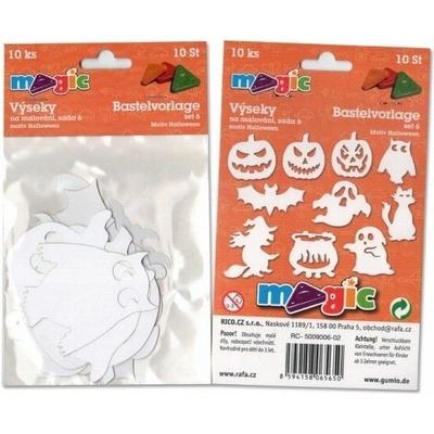 Papírové výseky Halloween 10 ks