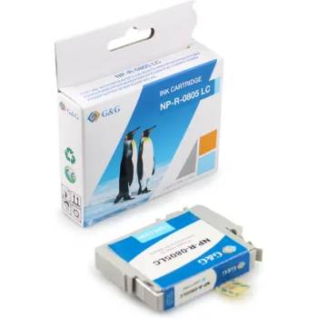 Image 1 of Compatible ГЛАВА ЗА EPSON STYLUS PHOTO R 265/360/RX 560/585/685/P 50/ PX 650/660/700/710/720/800/810 - Light cyan - T0805LC - G&G (200EPST0805 G)
